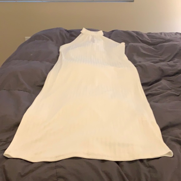 NWOT Zara white halter ribbed dress size M - Picture 4 of 7